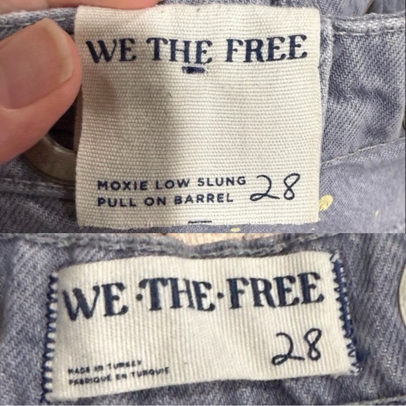 NWT Free People We The Free Moxie Jeans In Little Darlin Grey - Picture 15 of 16